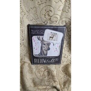 Pillowtalk “Hello Deer” Pillowcase Gift Standard Queen Microfiber NIP Recycled